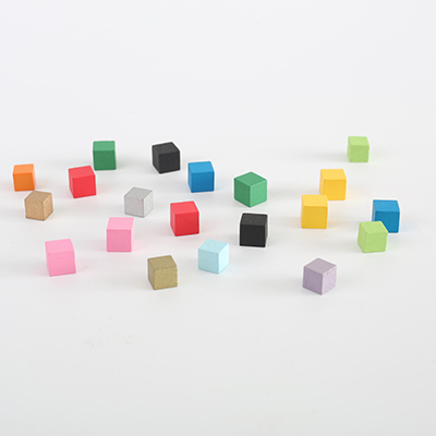 colorful cube wood